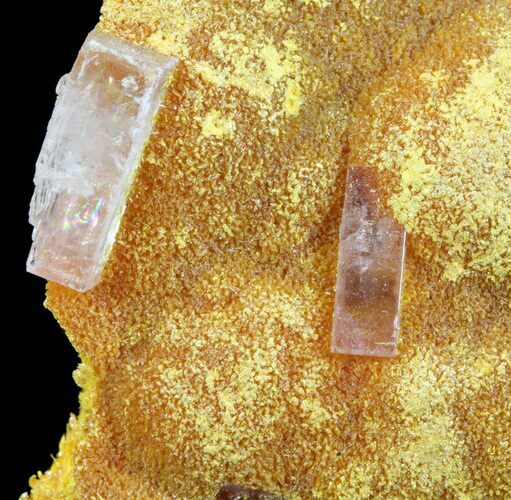 Orpiment With Barite Crystals - Peru #63782